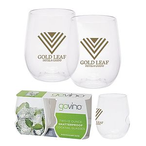 Dishwasher Safe Govino® 12oz Wine/Cocktail Glass 2 Pack