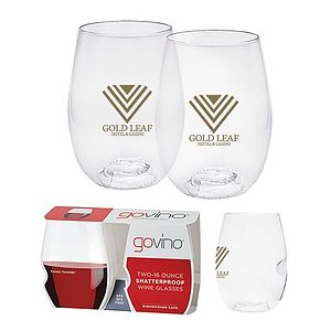 Dishwasher Safe Govino® 16oz Wine Glass 2 Pack
