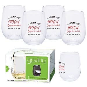 Dishwasher Safe Govino® 12oz Wine/Cocktail Glass 4 Pack