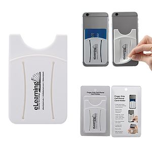 Finger Grip Cell Phone Card Holder w/Packaging