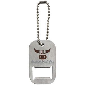 Dog Tag Bottle Opener Keytag