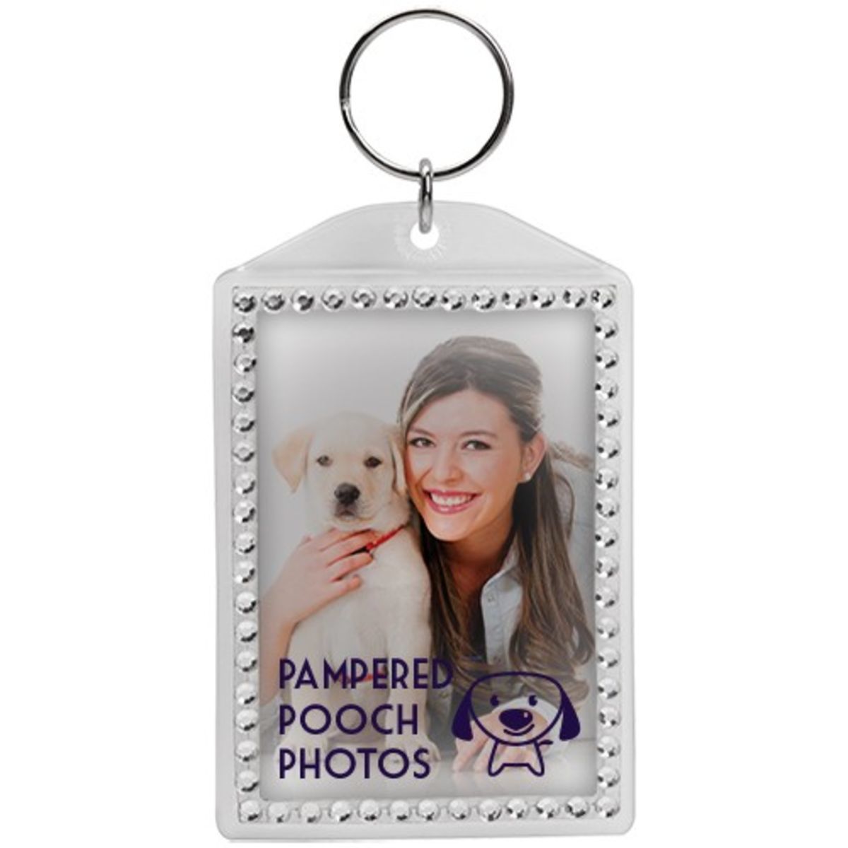Rhinestone Snap-In Keytag