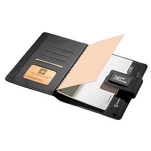 SCX Innovative Design™ Notebook A5 with Power Bank 4000 mAh