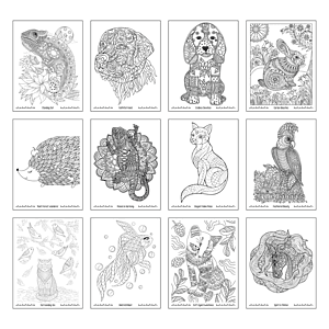 Good Value™ Unwind with Pets Adult Coloring Book