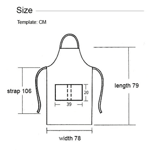 12 oz. 100% Cotton Denim Kitchen Aprons w/ Grey front straps & 3 Pockets
