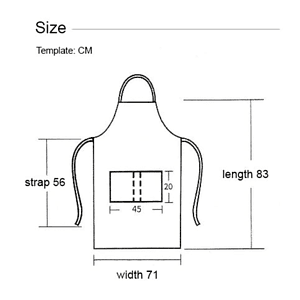 12 oz. Poly Denim Kitchen Aprons w/ Adjustable straps & 3 Pockets