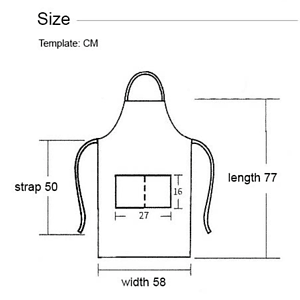 12 oz. Woven knitted Adjustable Kitchen Aprons w/ 2 Pockets