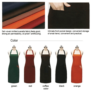 12 oz. Woven knitted Kitchen Aprons w/ 2 Pockets with accent