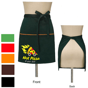 12 oz. Woven Waist Apron w/ 2 pockets & contrasting trim