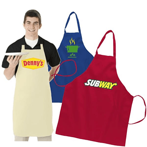 7.5 oz Heavy Duty Butcher Apron w/ Custom Logo Full Length Apron USA Decorated (28" x 34")