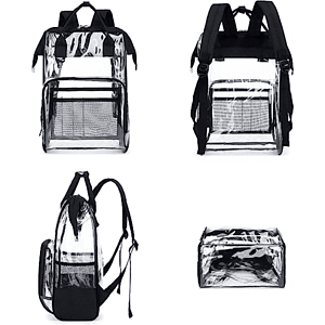 Premium Heavy Duty Clear PVC Transparent Backpack