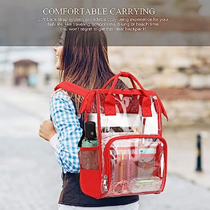 Premium Heavy Duty Clear PVC Transparent Backpack