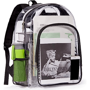 Heavy Duty Clear PVC Transparent Backpack
