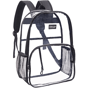 Water-resistant Heavy Duty Clear PVC Transparent Backpack