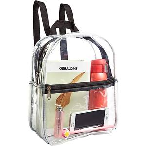 Stadium Approved Heavy Duty Cold-Resistant Clear Bag Transparent PVC Backpack