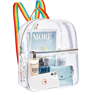 Stadium Approved Heavy Duty Cold-Resistant Clear Bag Transparent PVC Backpack