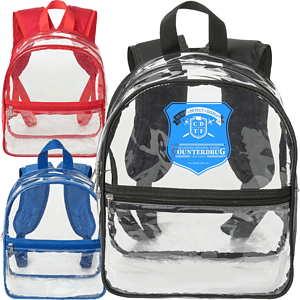 Stadium Approved Heavy Duty Cold-Resistant Clear Bag Transparent PVC Backpack