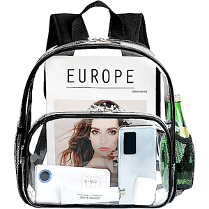 Travel Heavy Duty Clear Bag PVC Transparent Backpack