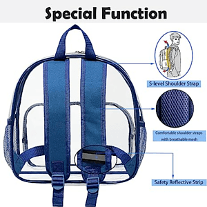 Travel Heavy Duty Clear Bag PVC Transparent Backpack