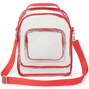Clear PVC Crossbody Bag Stadium Approved Shoulder Sports Pack