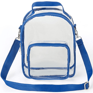 Clear PVC Crossbody Bag Stadium Approved Shoulder Sports Pack