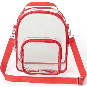 Clear PVC Crossbody Bag Stadium Approved Shoulder Sports Pack