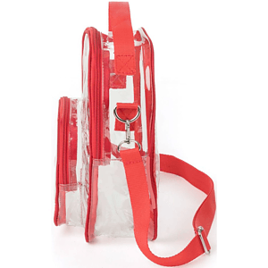 Clear PVC Crossbody Bag Stadium Approved Shoulder Sports Pack
