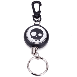 Swivel Carabiner Badge Reel w/ Keyring attachment