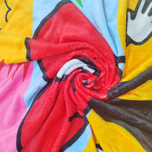 300 GSM Plush Flannel Sublimation Blanket, soft feel 25 x 50
