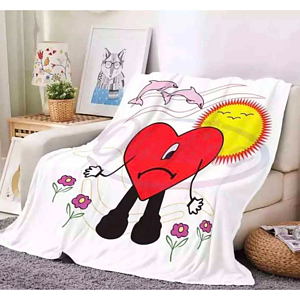 300 GSM Soft Plush Flannel Throw Sublimation Blanket 50" x 60"