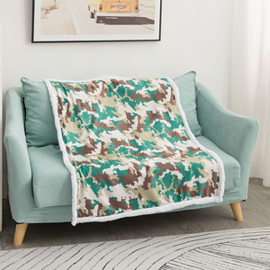 30x40 Velvet Plush Crystal Throw Sublimation Sherpa Blanket