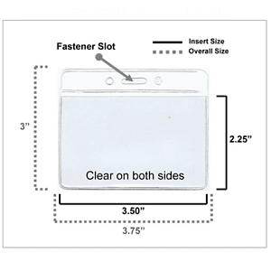3.5x2.25 inch Horizontal Badge Holder