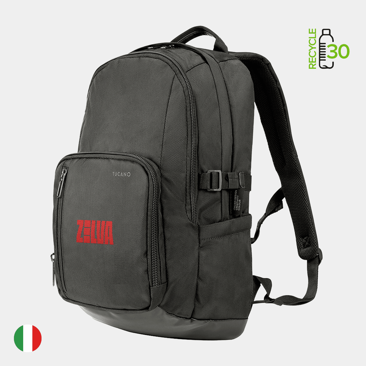 TUCANO - Italy® CENTRO Recycled Modern Business Executive Backpack