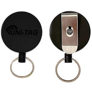 Full Metal Outdoor Round Badge Reel w/ Belt Clip