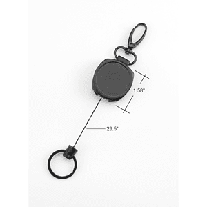 Heavy Duty Metal Badge Reel w/ Keyring and Lobster