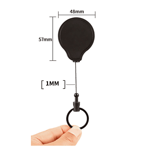 Heavy Duty 1MM Thick Cord Badge Reel w/ Keyring