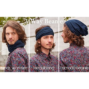 3 way Dual Layer Custom Sublimation beanie