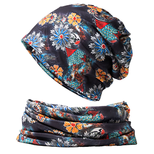 Sublimation beanie with matching neck scarf
