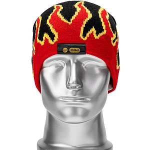 Stretchy Flame Design Knitted Beanie