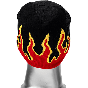 Stretchy Flame Design Knitted Beanie