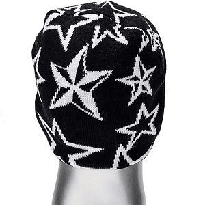Unisex Star Design Knitted Beanie