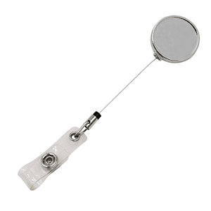 Zinc Alloy Big Logo Round Badge Reel Holder w/ Belt clip