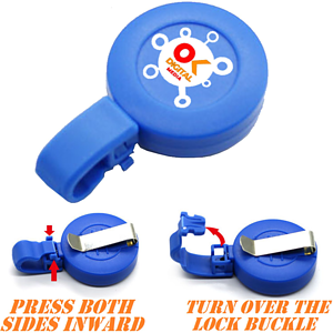 Retractable Round Badge Reel Holder w/ Plastic Foldable clip