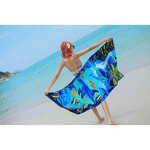 Rock'it 3-Day Sublimated Microfiber Sand Proof Beach Towel (25"x 50")