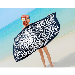25"x 50" Sublimated Microfiber Sand Proof Beach Towel