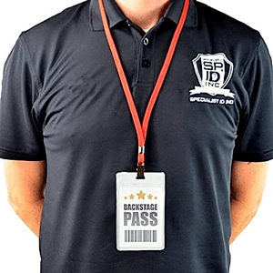 2.5"W X 3.75"H rPET Clear Vinyl Vertical Badge Holder