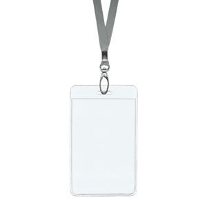2.5"W X 3.75"H rPET Clear Vinyl Vertical Badge Holder