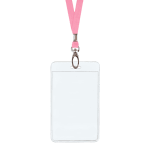 2.5"W X 3.75"H rPET Clear Vinyl Vertical Badge Holder