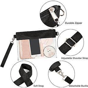 Women's Handbag Clear PVC Transparent Crossbody Purse Bag