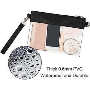 Women's Handbag Clear PVC Transparent Crossbody Purse Bag